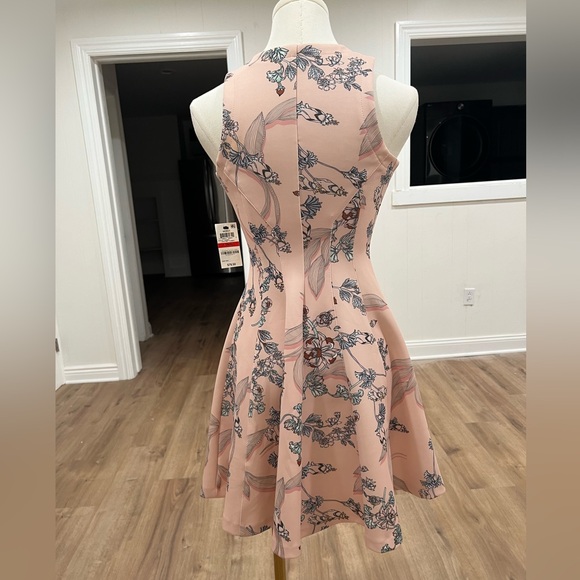 BAR III Bar III Zip-Front Fit Flare Scuba Dress, Chutney Combo - Picture 3 of 16